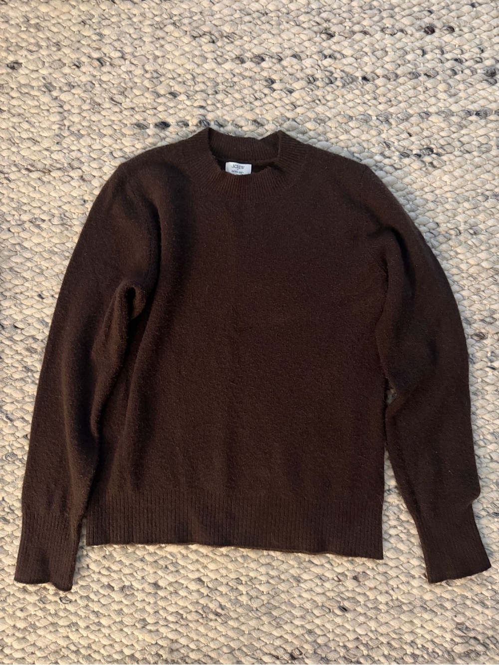 J. Crew Dark Brown Crewneck Sweater